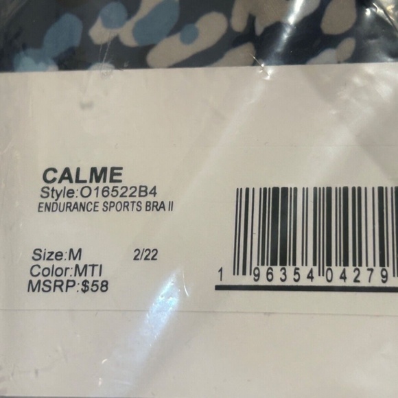 Johnny Was Calme 2pc Set Endurance Legging & Sports Bra Set Blue Speckled Size M - Picture 7 of 8